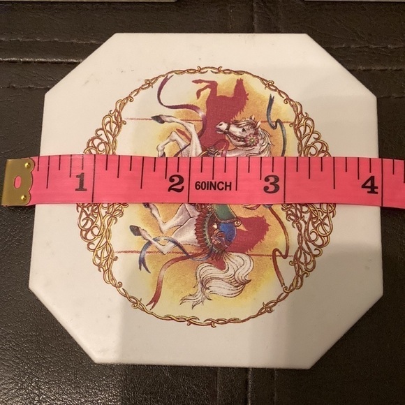 Ceramic Carousel Coasters - Set of 4 - Picture 11 of 11
